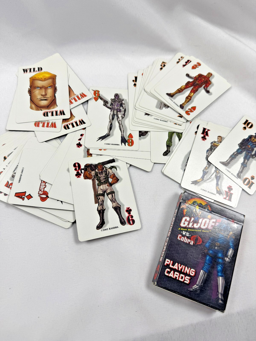 GI Joe Vs Cobra Playing Cards Deck Hasbro 2002 USA Custom Character Cards
